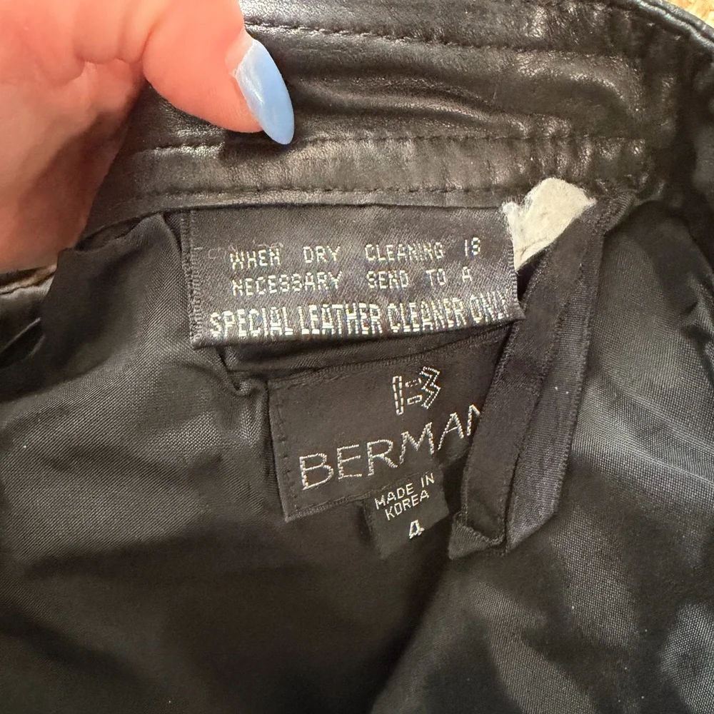 VNTG Bermans Leather Pants - Picture 3 of 6